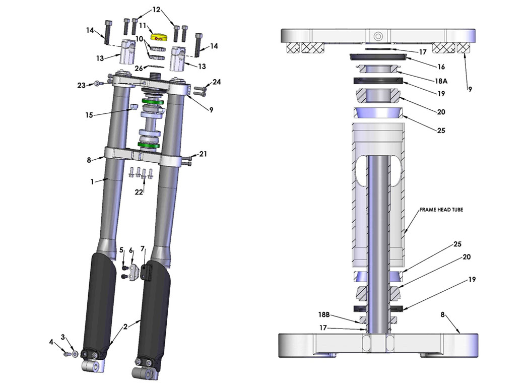 FORKS & TRIPLE CLAMPS