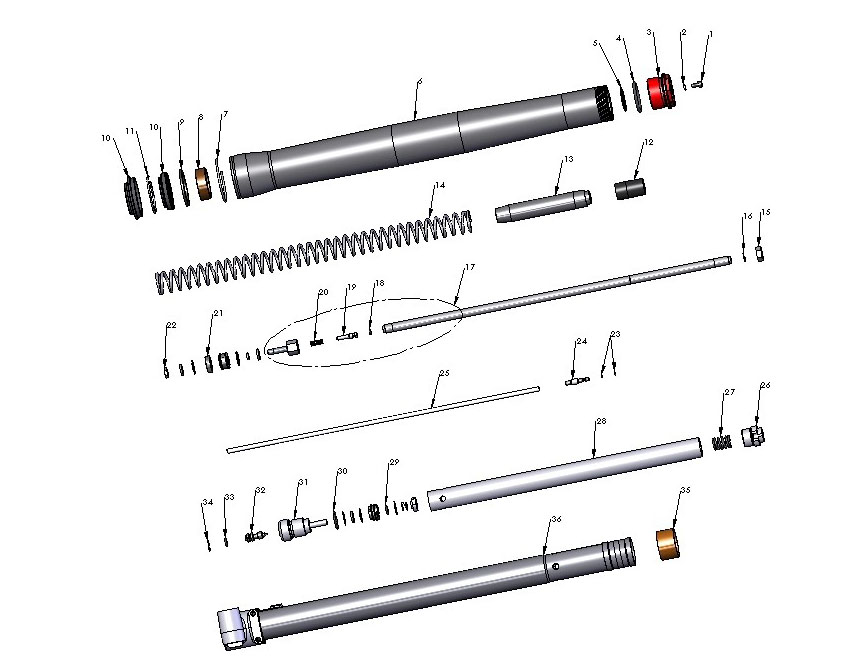 FORKS LEG ASSEMBLY BRAKE SIDE