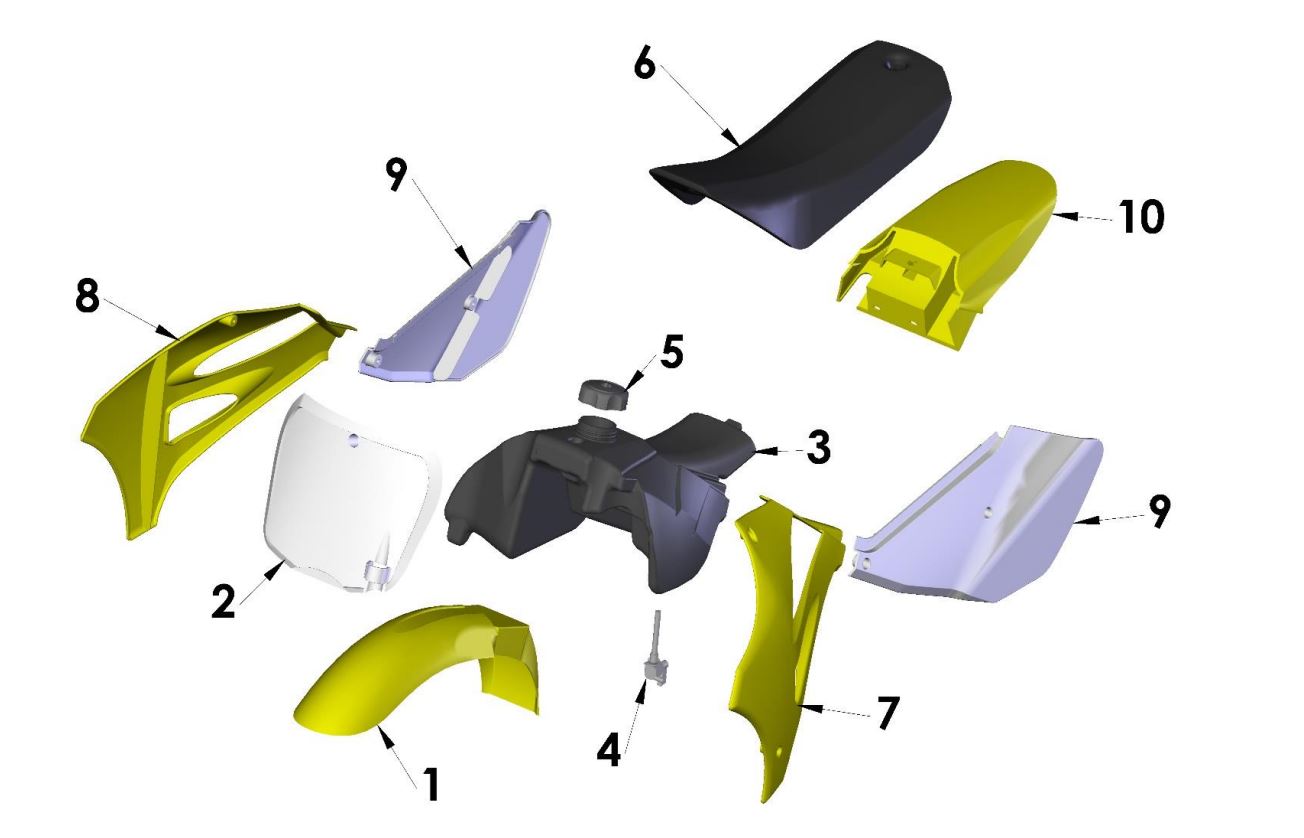 BODYWORK SEAT TANK