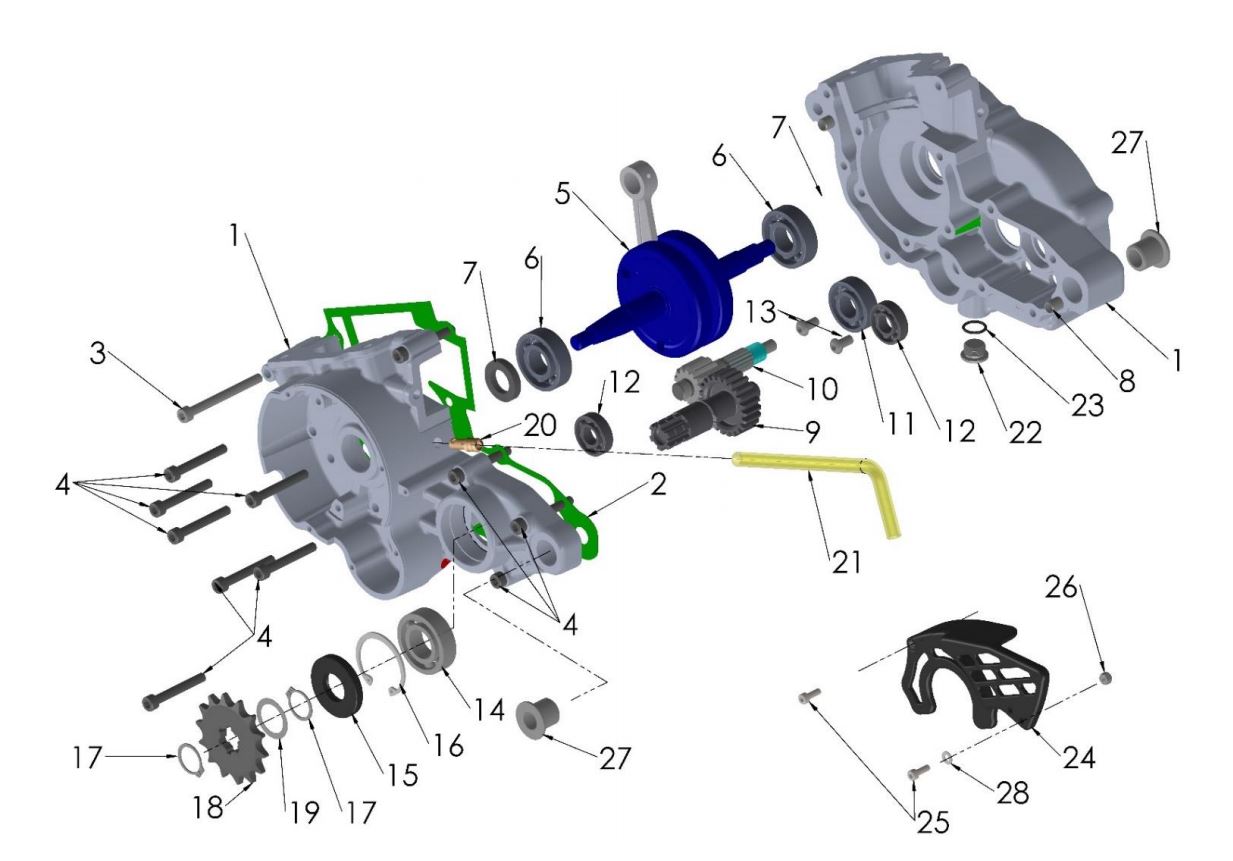 ENGINE BOTTOM END & TRANSMISSION