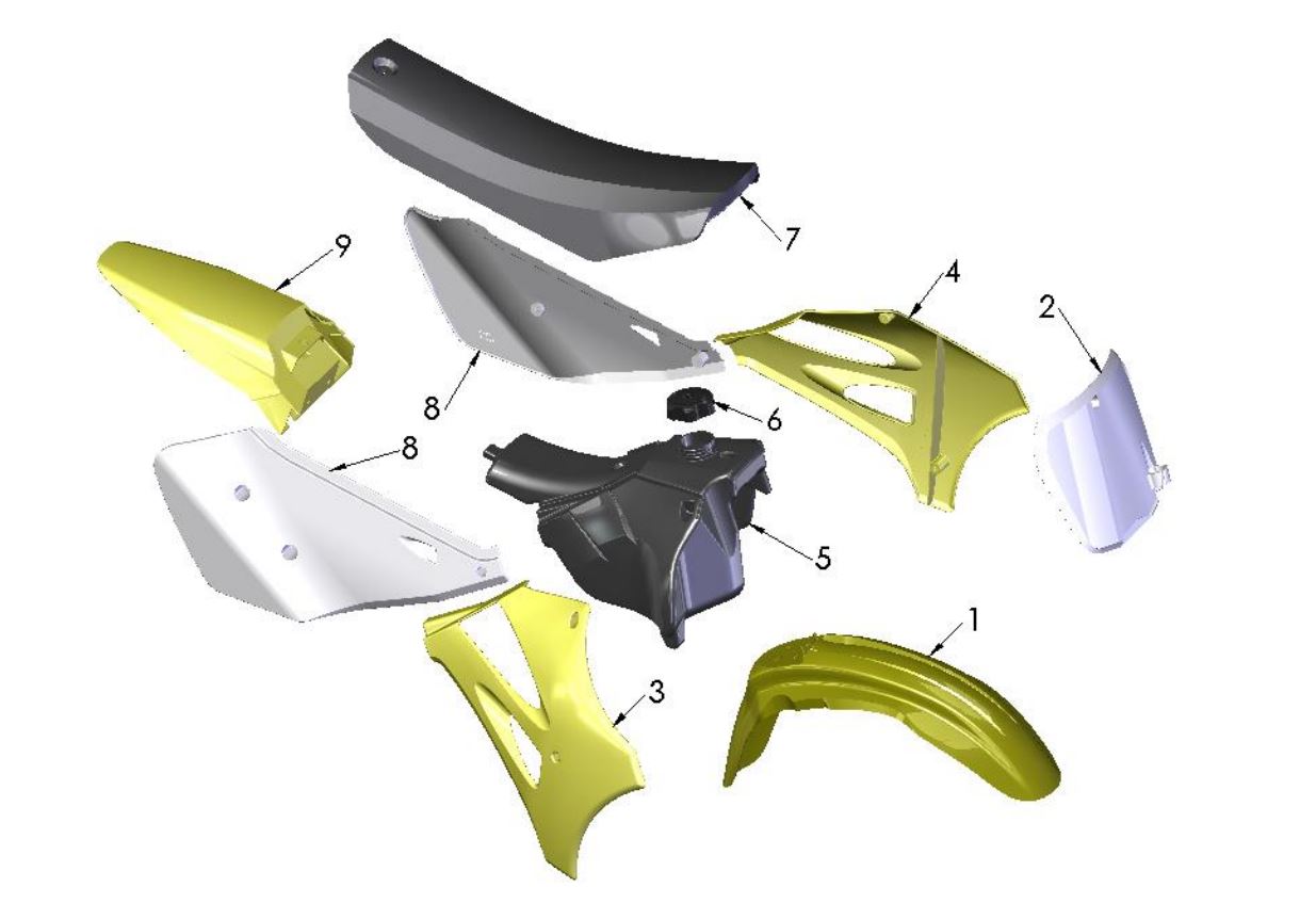 BODYWORK SEAT TANK