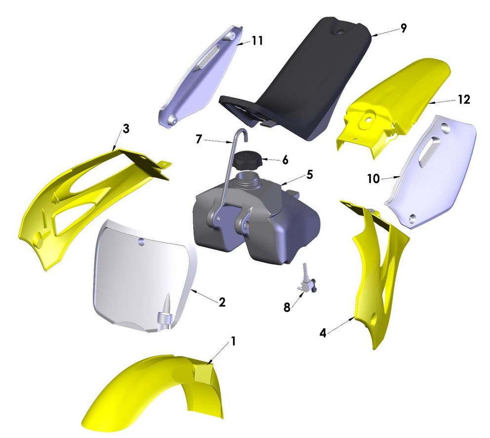 BODYWORK SEAT TANK