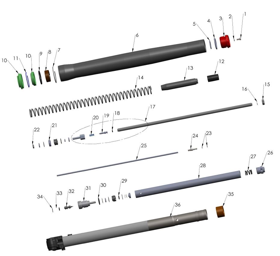 FORK - INTERNAL - BRAKE SIDE