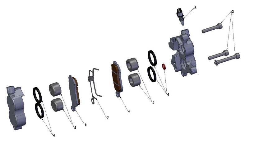 FRONT BRAKE - CALIPER