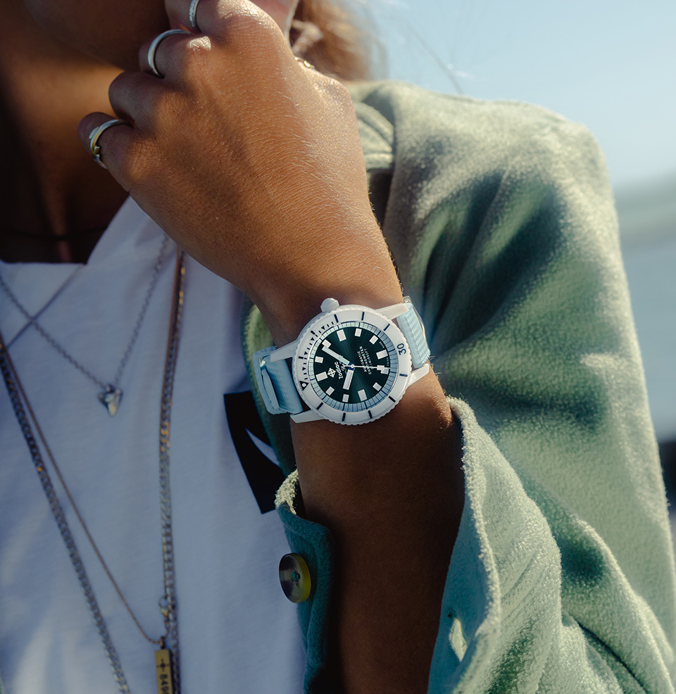 Zodiac Super Sea Wolf Ceramic | Blue Dial Watch The Super Sea Wolf Ceramic Compression Diver