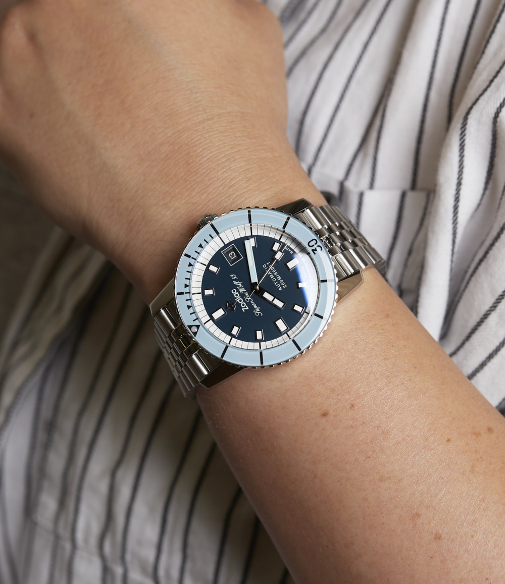 Zodiac Super Sea Wolf Compression - Blue Dial Watch