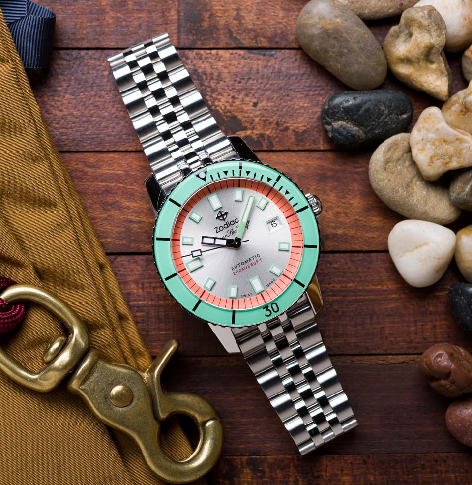 Zodiac Super Sea Wolf Compression - Watermelon Watch – Windup