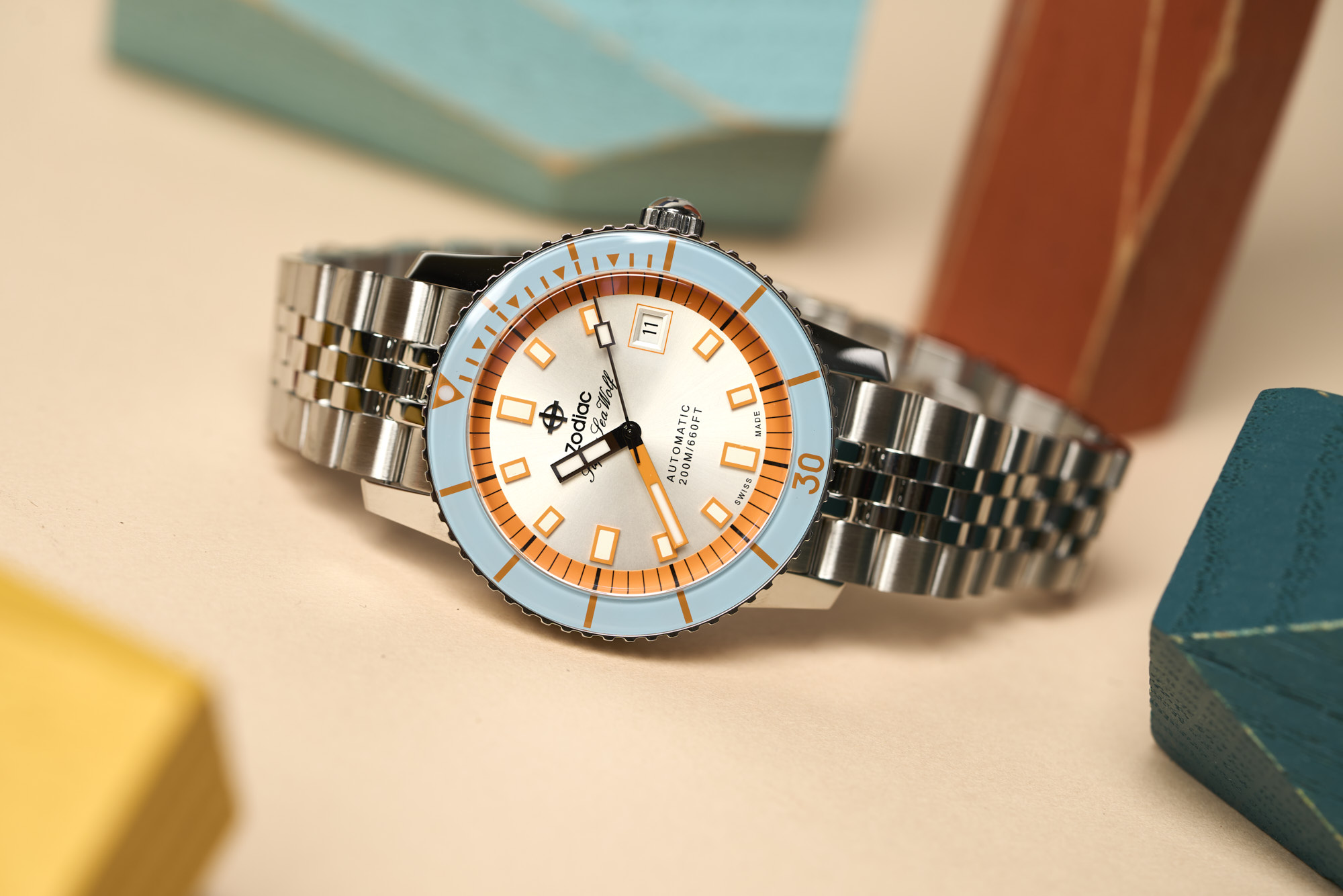 み*9様 プラニスフェア・ウォッチ (星座早見盤付き腕時計) 『チ。−地球の運動 Zodiac Super Sea Wolf Compression - Gulf Watch – Windup Watch Shop