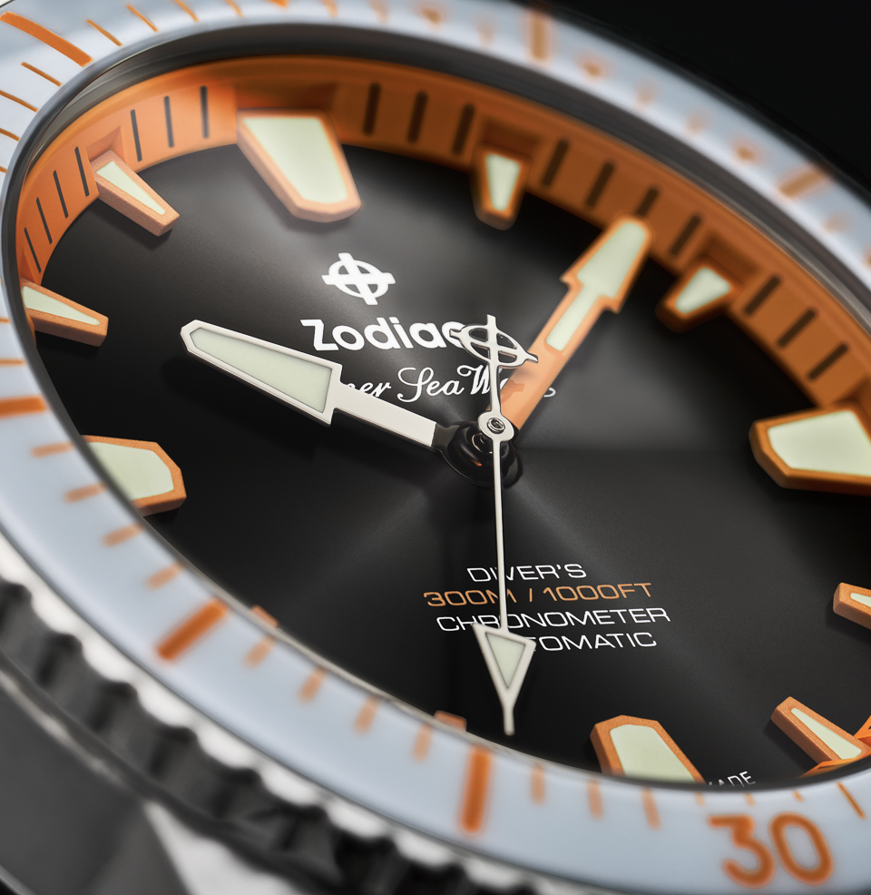 Zodiac x GiantMouse Super Sea Wolf Pro-Diver Watch Set Ceramic Bezel Insert