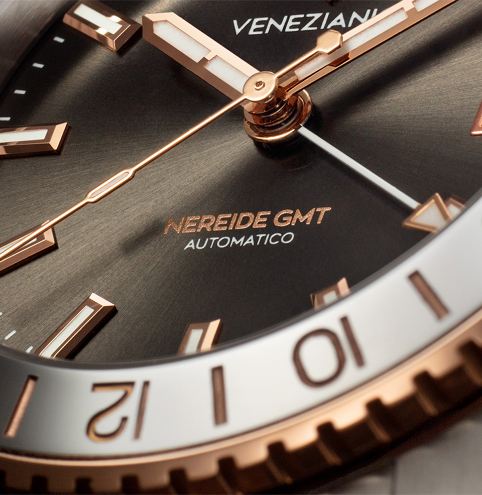 Venezianico Nereide GMT Grand Tour Watch Anti-Reflective Sapphire Crystal