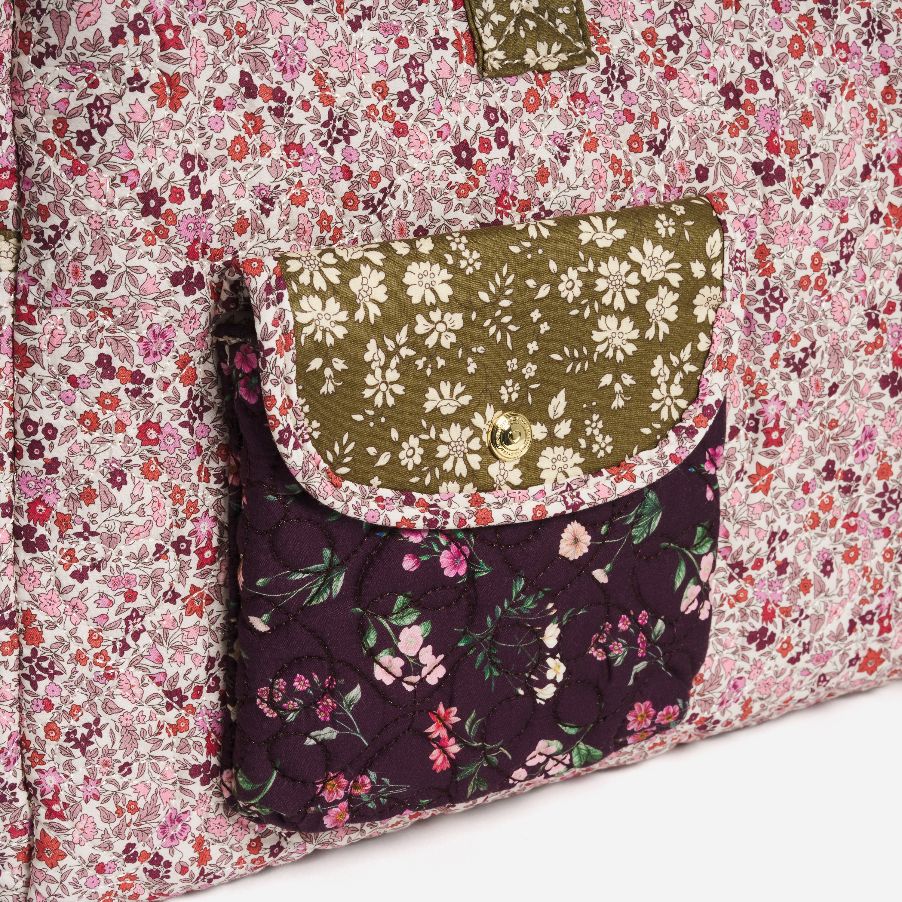 Large Pocket Duffle Bag Made with Liberty Fabric