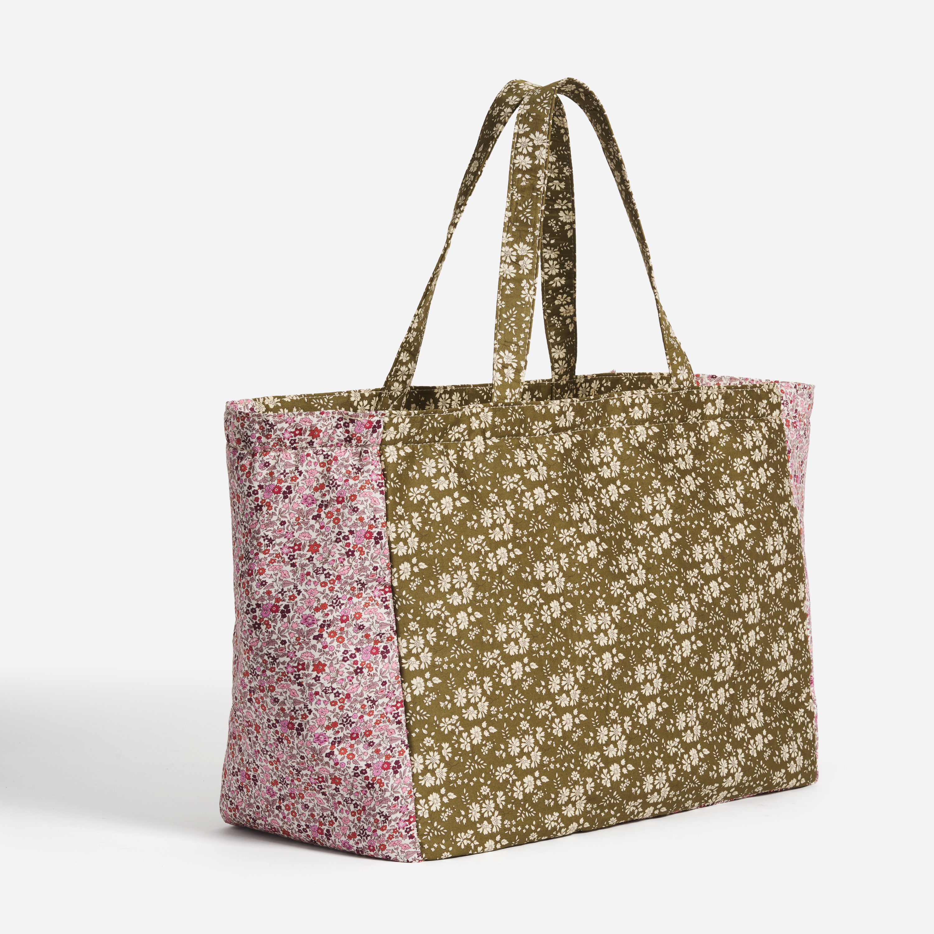 Large Everything Tote Made with Liberty Fabric