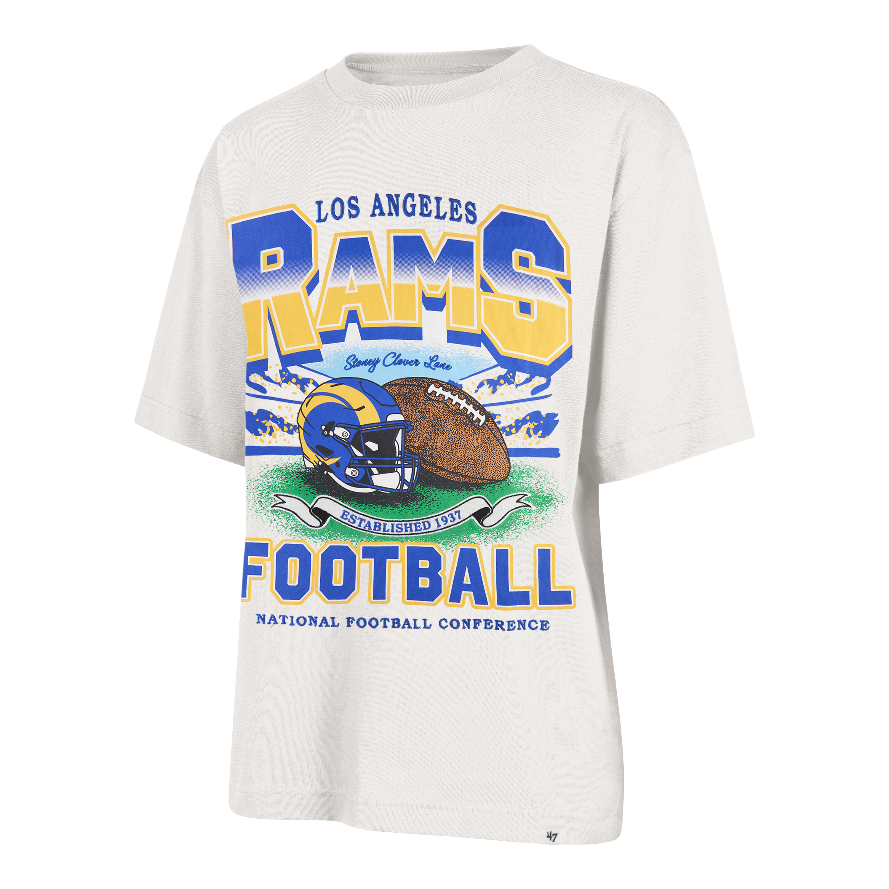 Stoney Clover Lane X '47 Los Angeles Rams Stadium Arch Foundation Tee