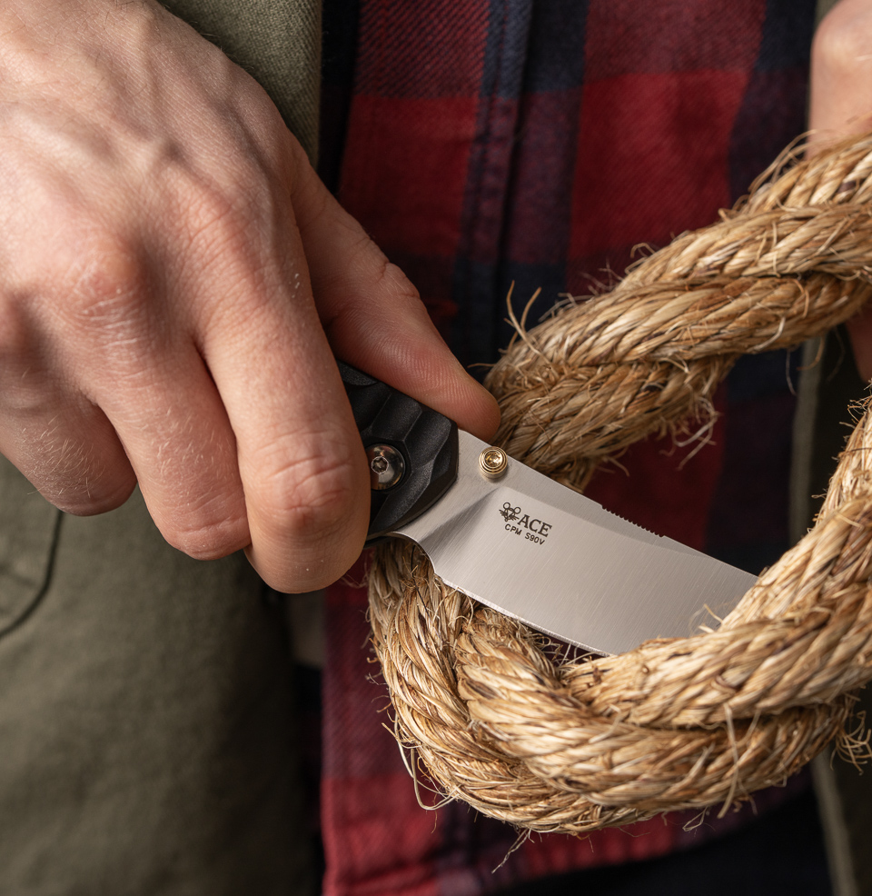 GiantMouse ACE Iona Sailor Utility Knife Satin finished S90V