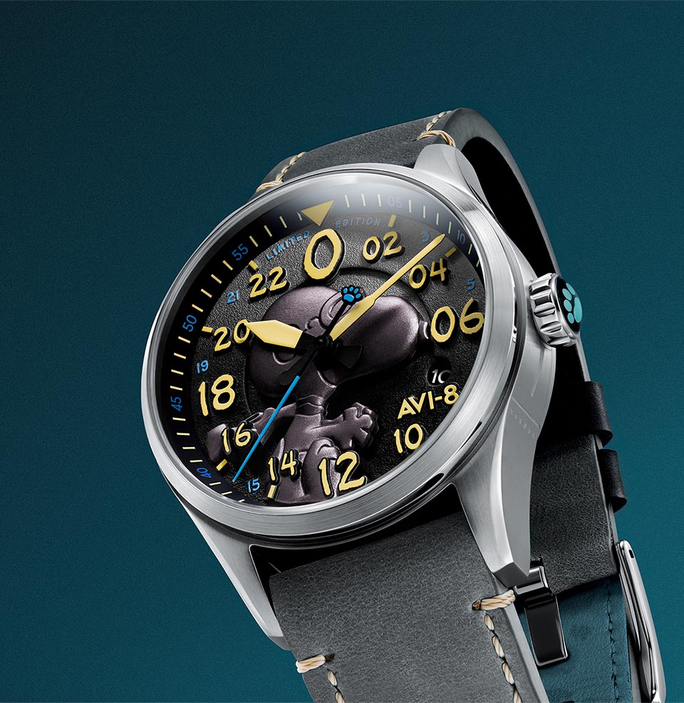 AVI-8 Spitfire Peanuts Snoopy Flying Ace 24-Hour Limited Edition Watch Peanuts Snoopy Flying Ace