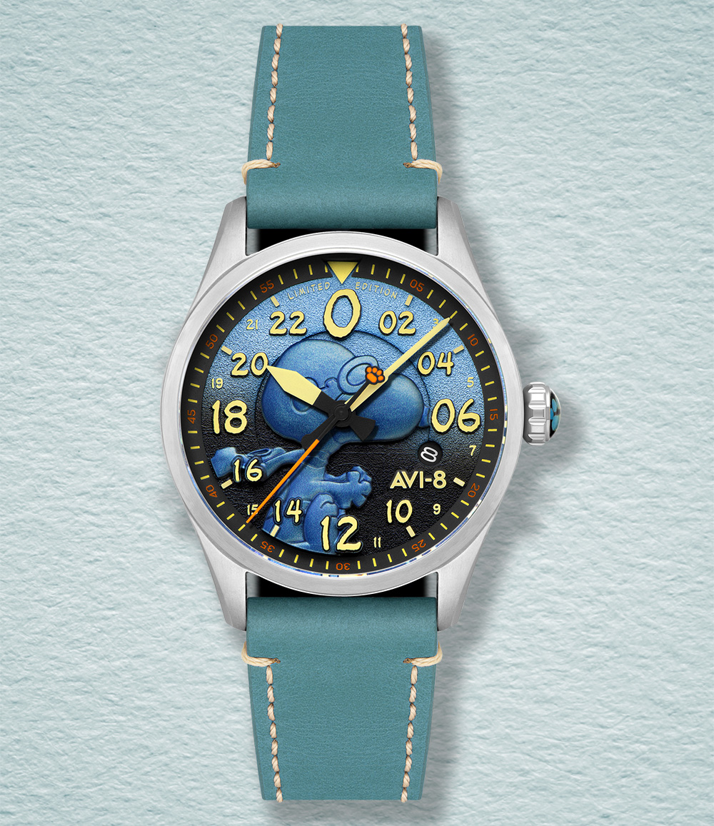 AVI-8 Spitfire Peanuts Snoopy Flying Ace 24-Hour Limited Edition Watch
