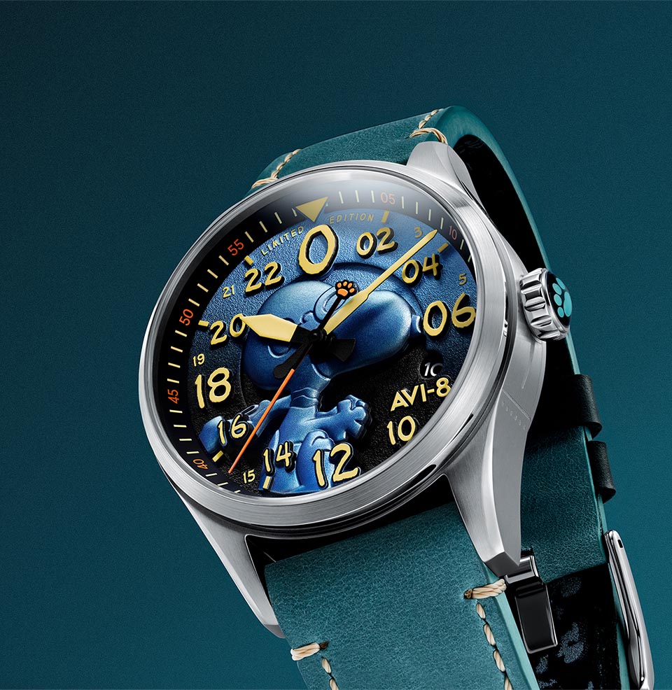 AVI-8 Spitfire Peanuts Snoopy Flying Ace 24-Hour Limited Edition Watch Peanuts Snoopy Flying Ace