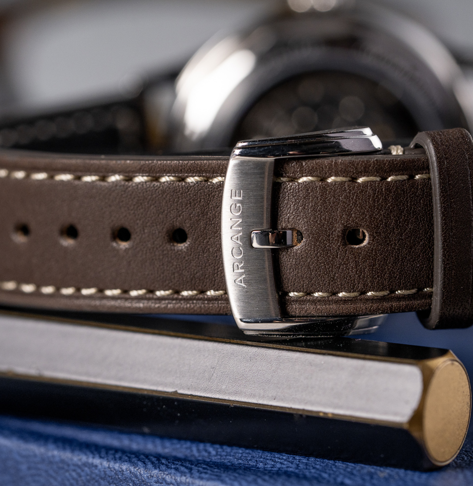 Arcange Automatic Sector Watch Collection Leather Strap