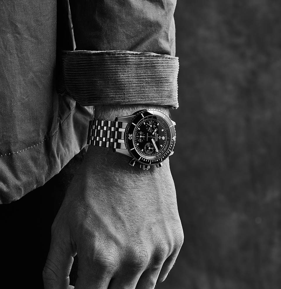 Sea-Chron Automatic | Blue Dial 5 Link Bracelet