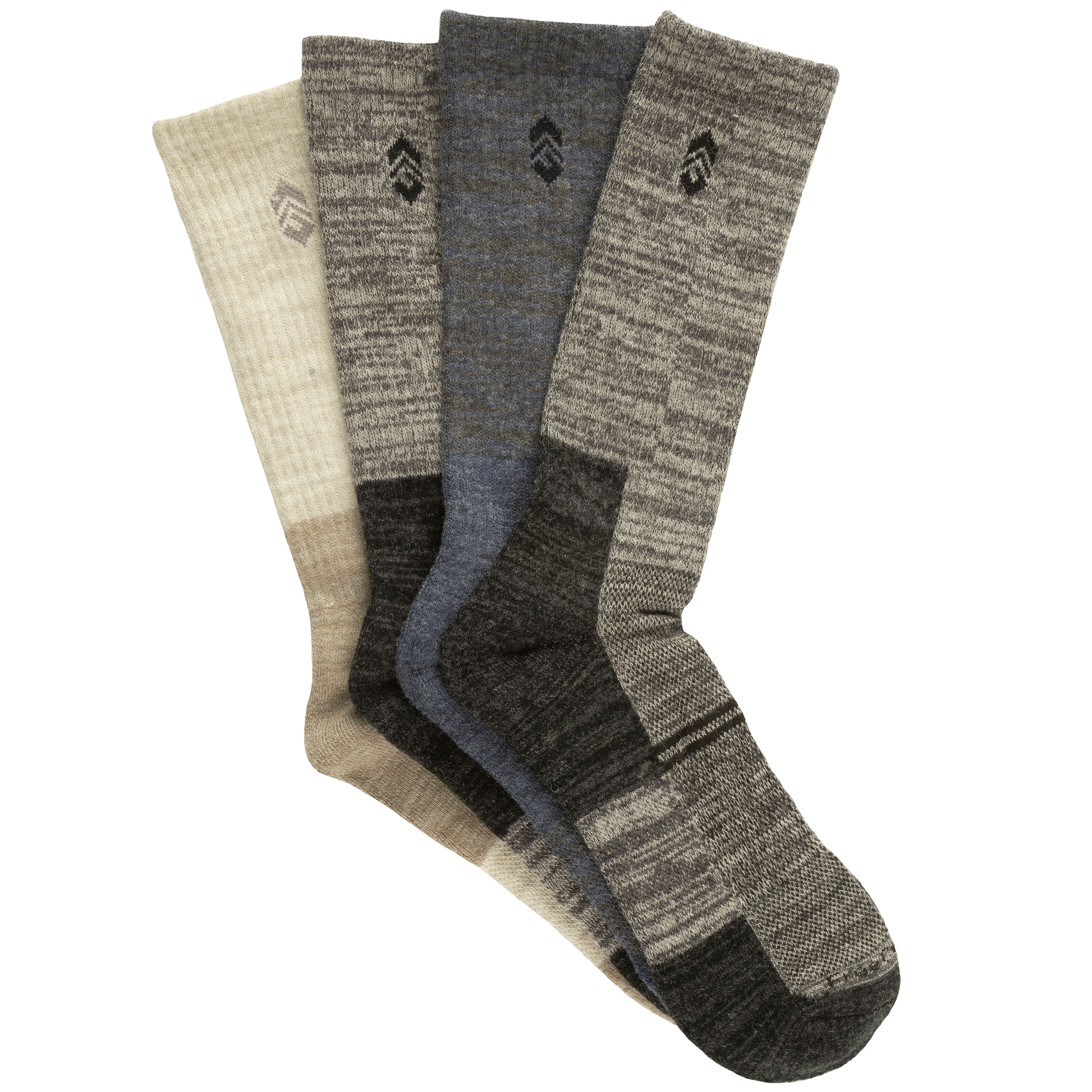 Men's Wool-Blend Marled Wardrobe Crew Socks