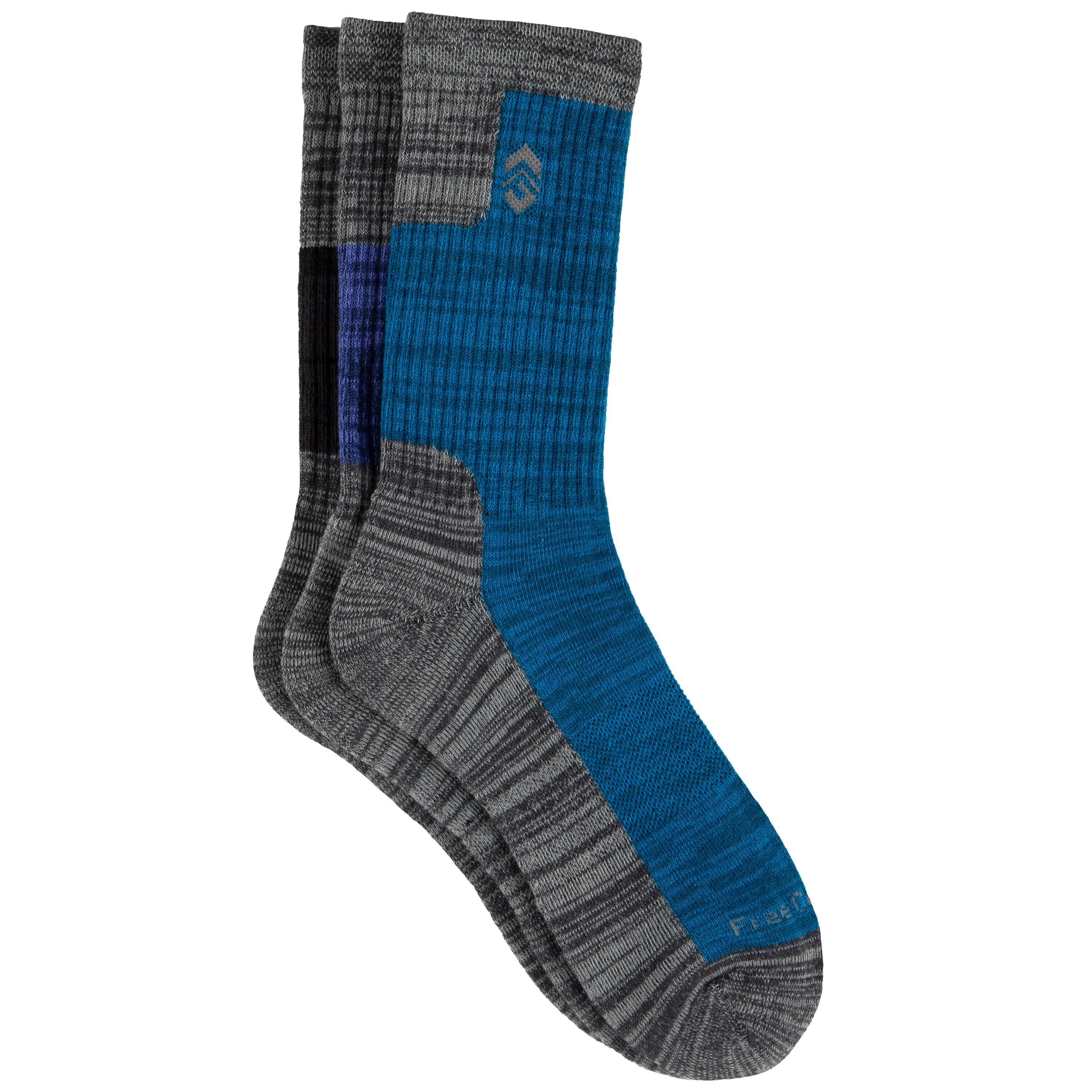 Women's Poly-Blend Tonal Marl Mix Crew Socks
