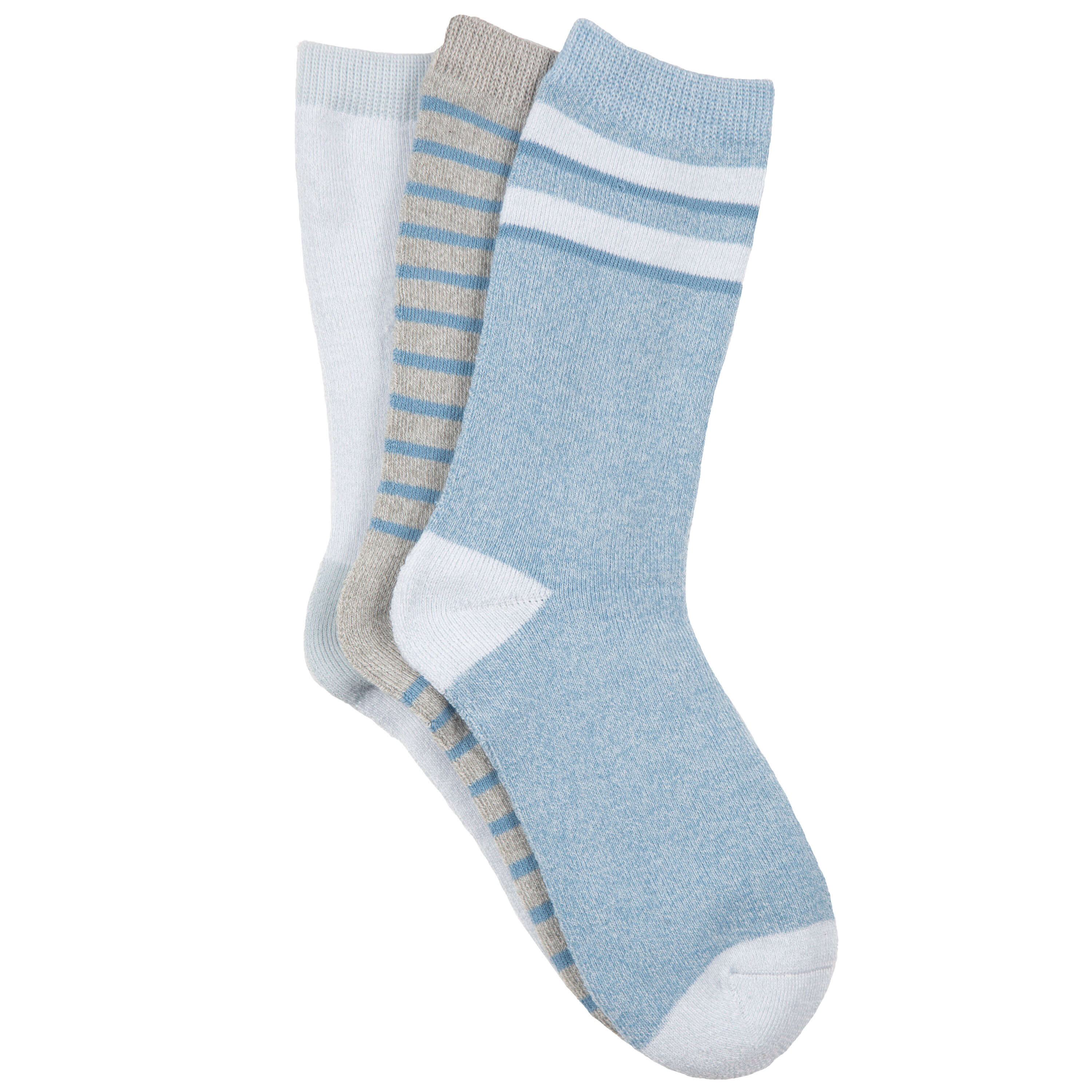 Women's Varsity Stripe Full Terry Crew Socks
