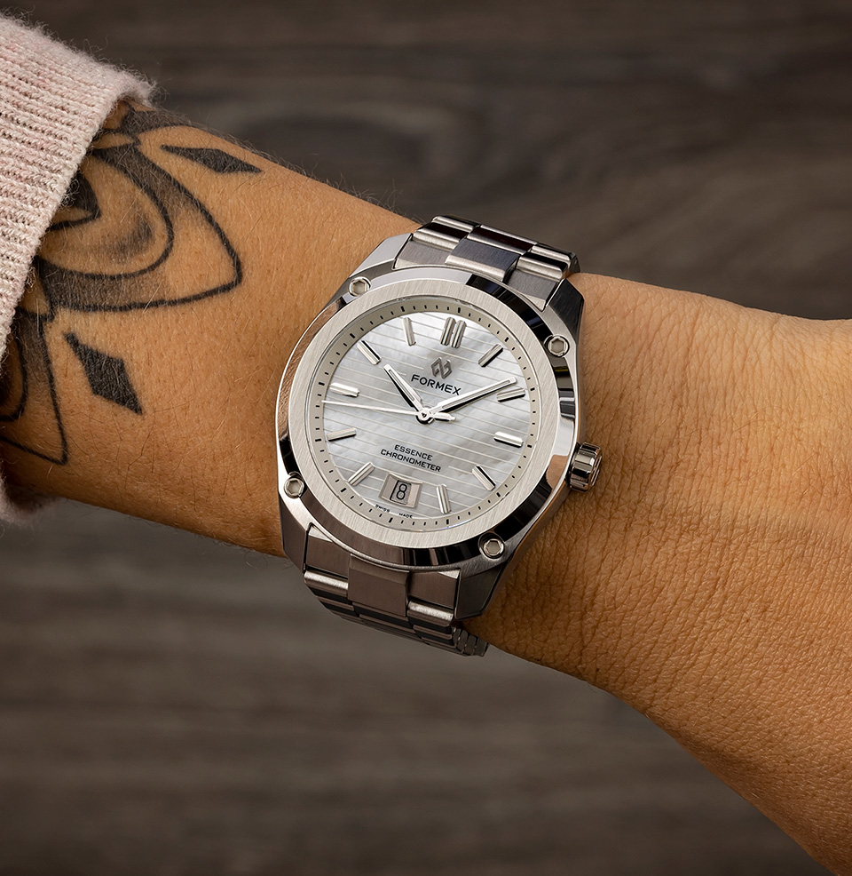 Formex Essence 39 Automatic Chronometer Stone Dial Watch Series 39mm Sizing