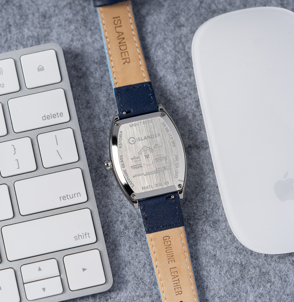 Islander Astoria Automatic Dress Watch Etched Caseback