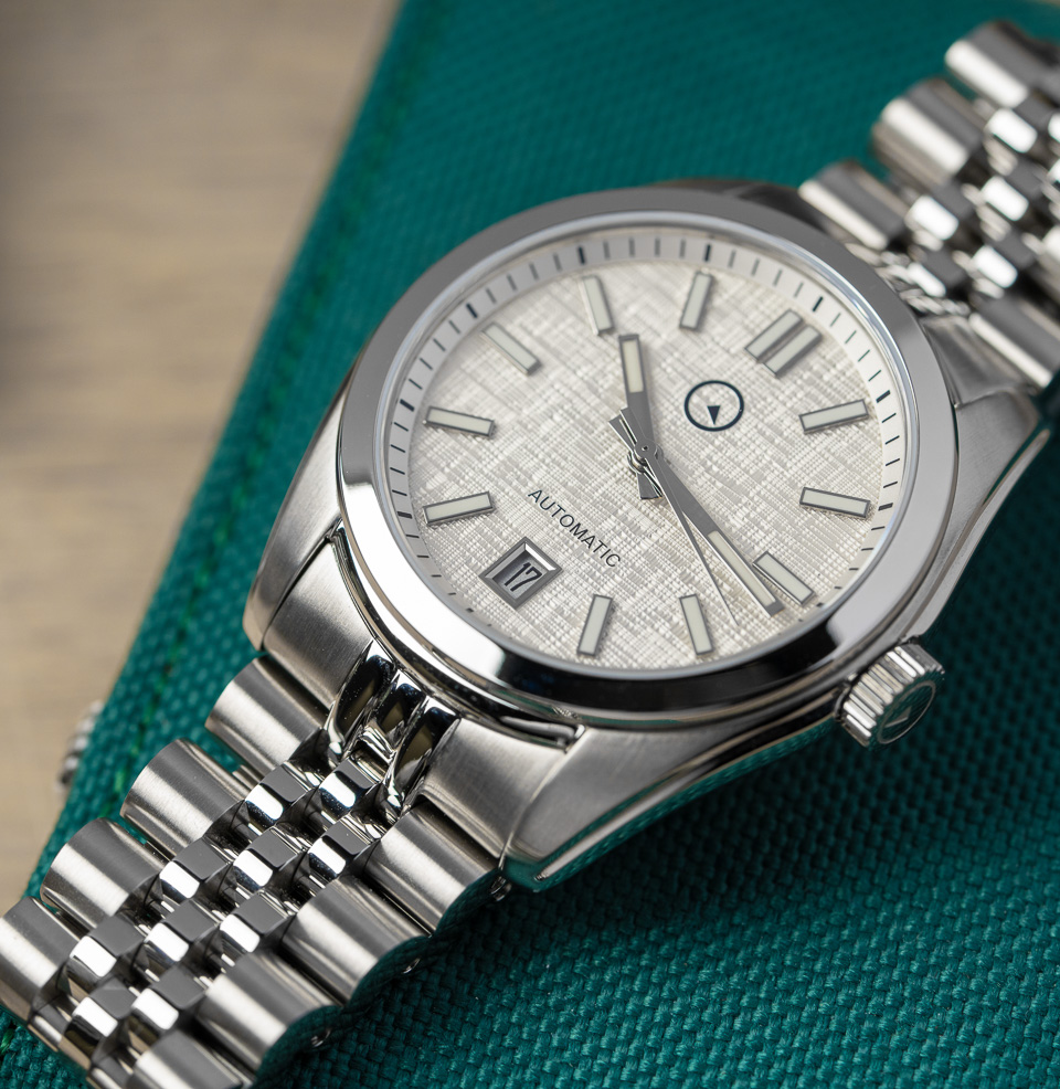 Islander Brookville Automatic Dress Watch Polished Bezel