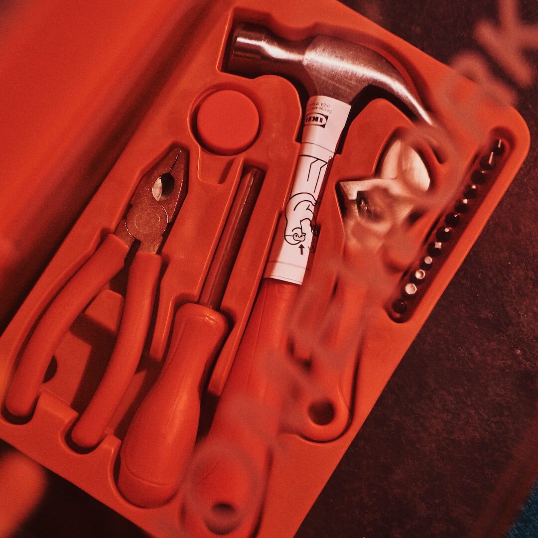 Virgil Abloh X Ikea devoirs Boîte à outils Boîte à outils accessoire neuf blanc cassé Supreme détenu