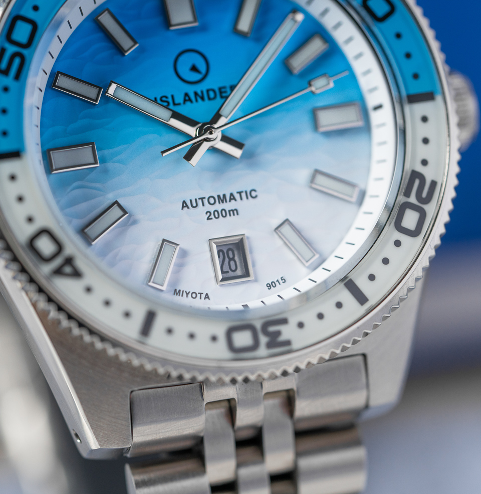 Islander Northport Automatic Dive Watch Symmetrical 6:00 Date.