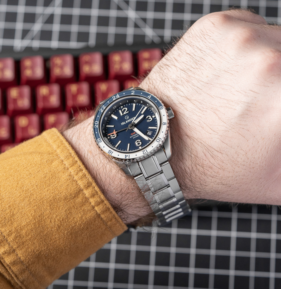 Islander Republic Traveler GMT Watch 40mm Stainless Steel Case