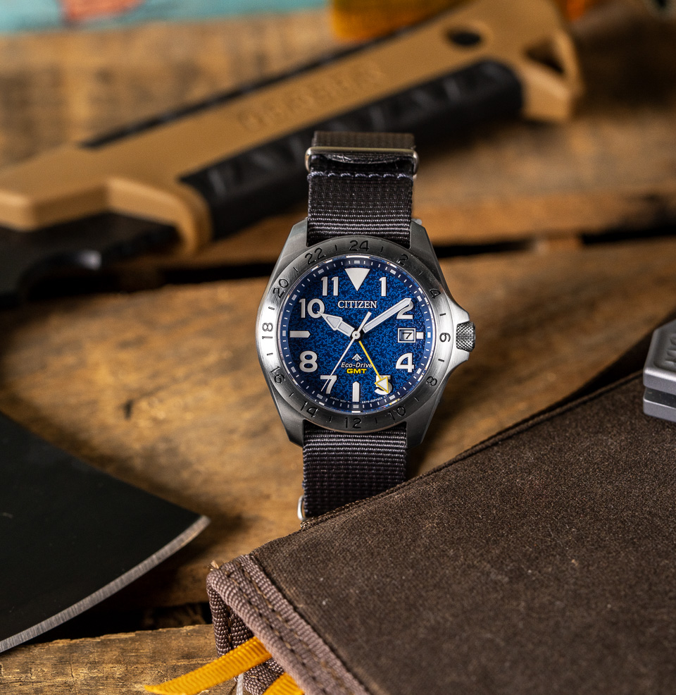 Citizen Promaster Land GMT 39mm Watch Collection Fixed 24-Hour Bezel