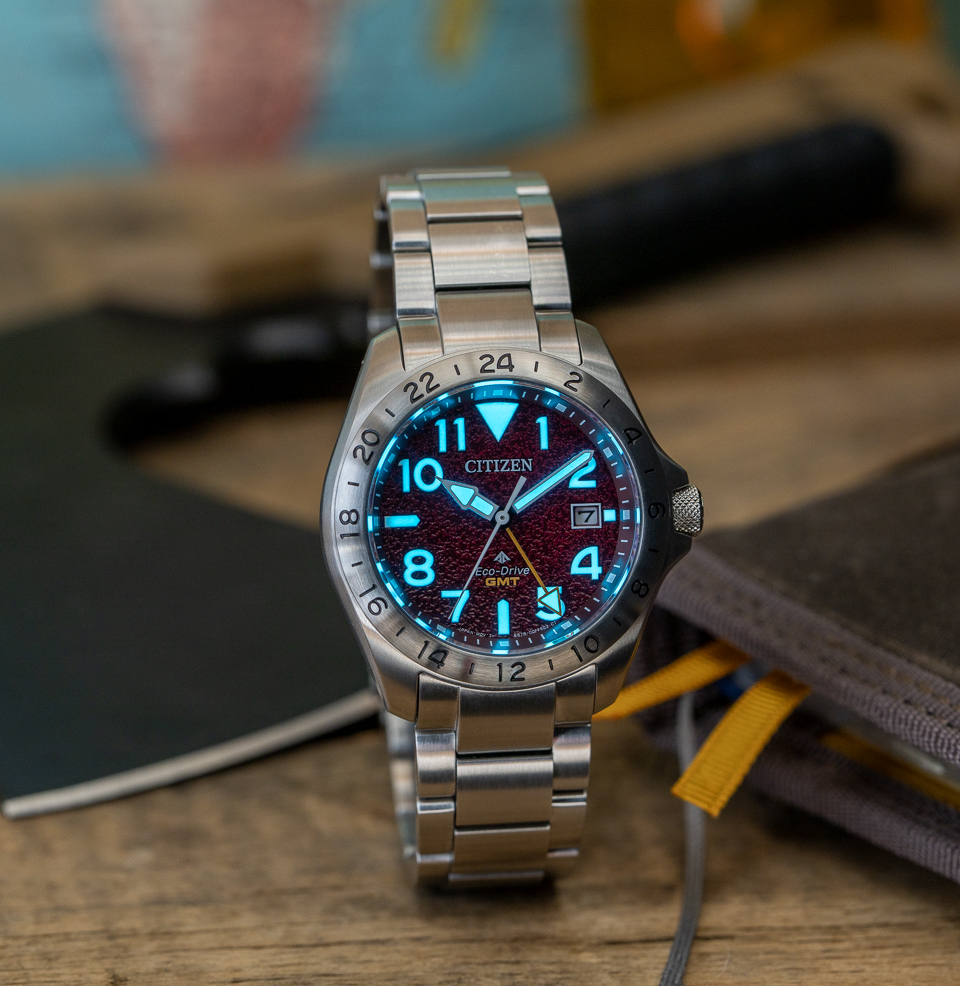 Citizen Promaster Land GMT 39mm Watch Collection High-Contrast Legibility