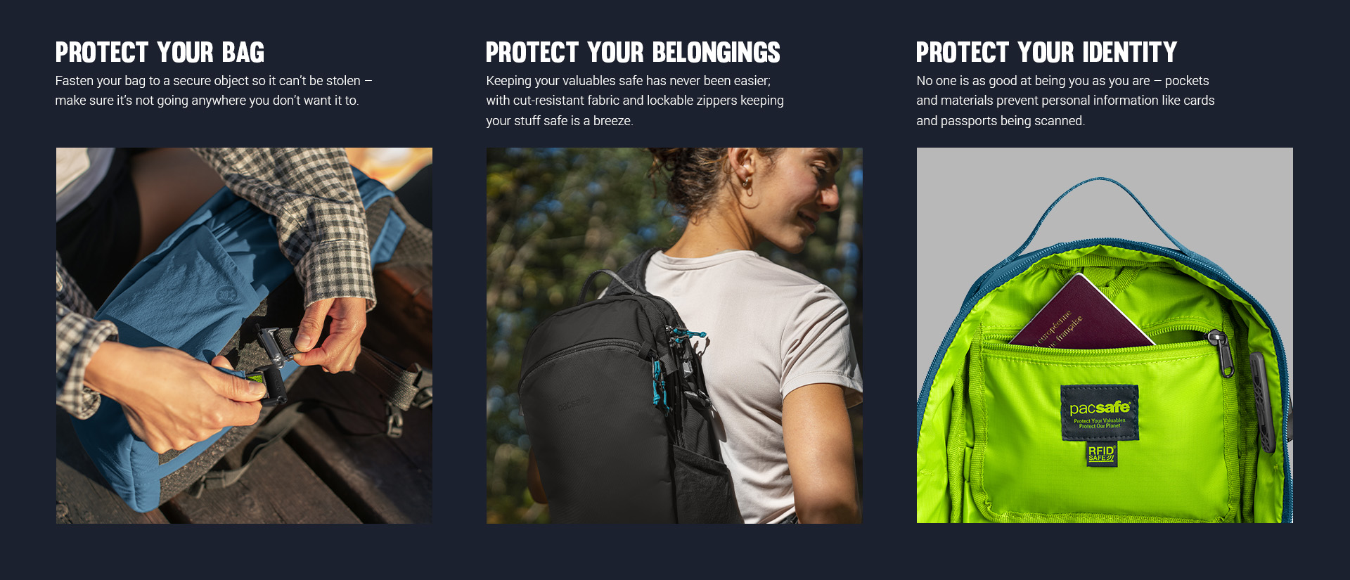 Pacsafe® ECO 12L anti-theft sling backpack