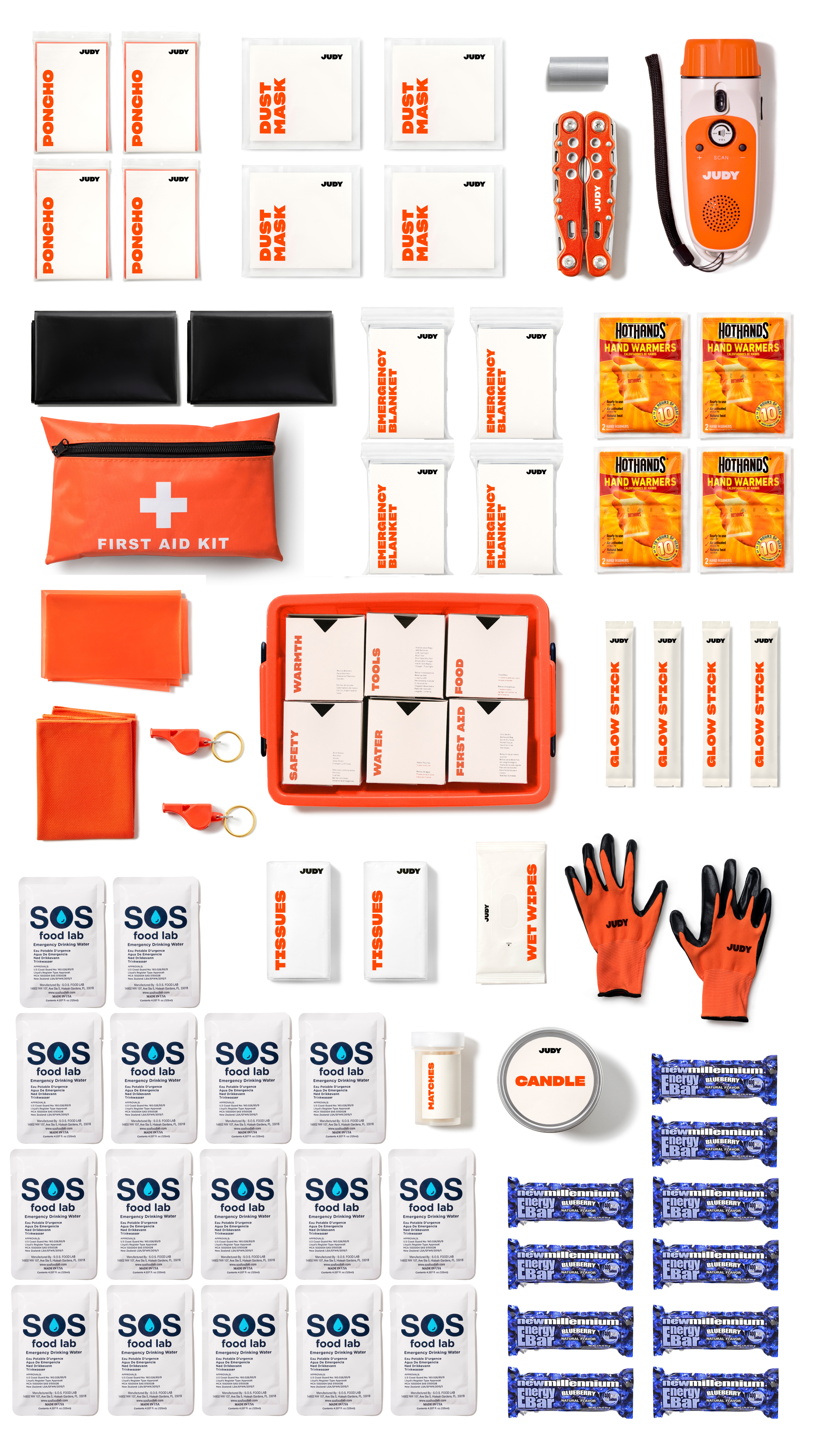  Survival Kit 256 in 1, First Aid Kit Survival Gear