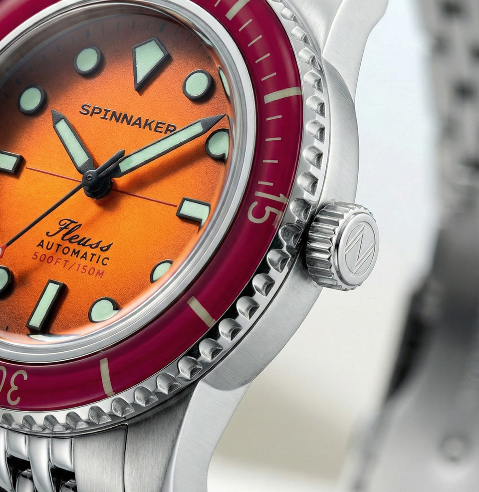 Fleuss 40 Automatic Sunset Amber Sunset Amber Dial