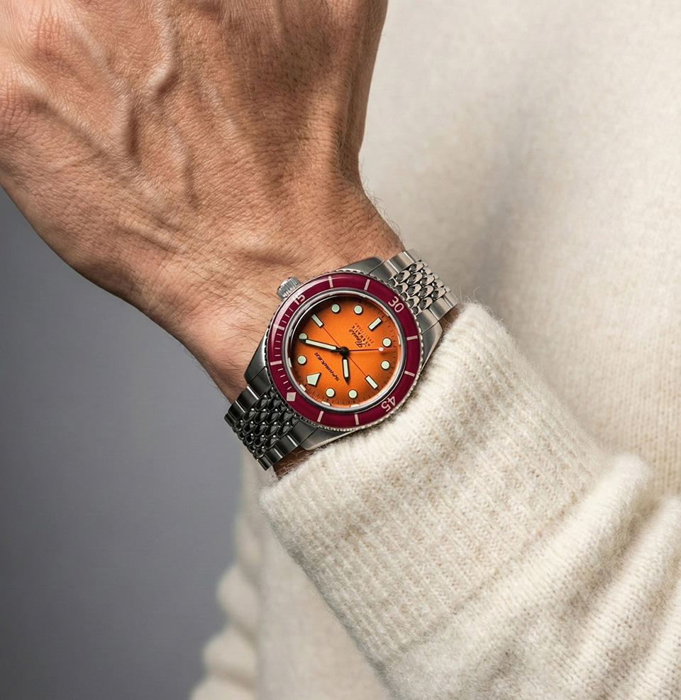 Fleuss 40 Automatic Sunset Amber 40mm Stainless Steel Case