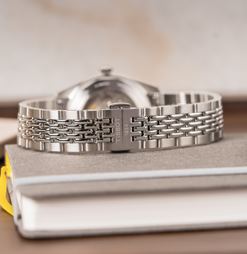 Tissot Heritage Visodate Powermatic 80 Watch Collection Beads-of-Rice Bracelet