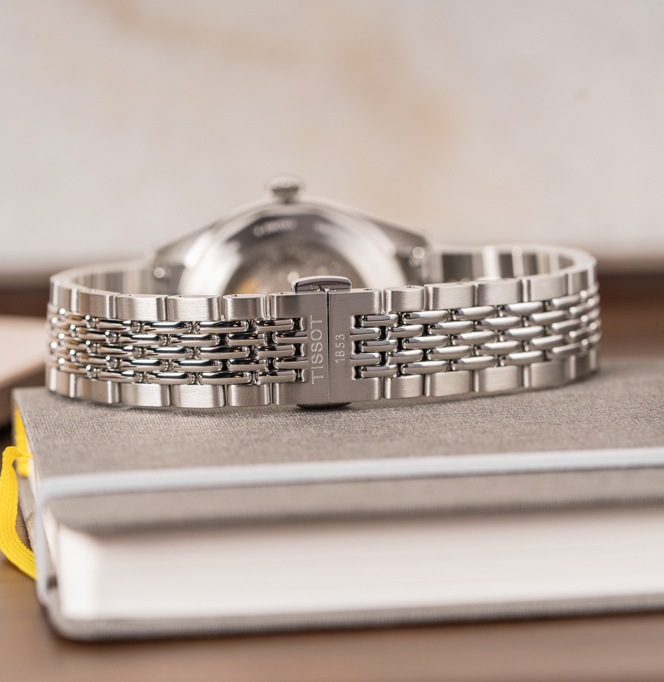 Tissot Heritage Visodate Powermatic 80 Watch Collection Beads-of-Rice Bracelet