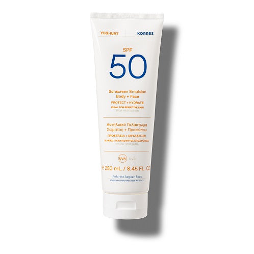 Korres Yoghurt Sonnenemulsion SPF 50 für Gesicht + Körper 1