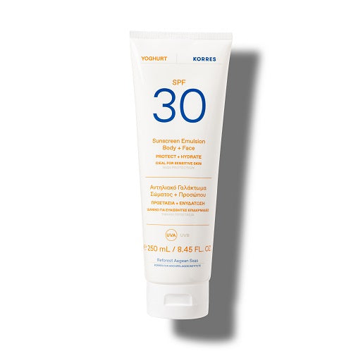 Korres Yoghurt Sonnenemulsion SPF 30 für Gesicht + Körper 1