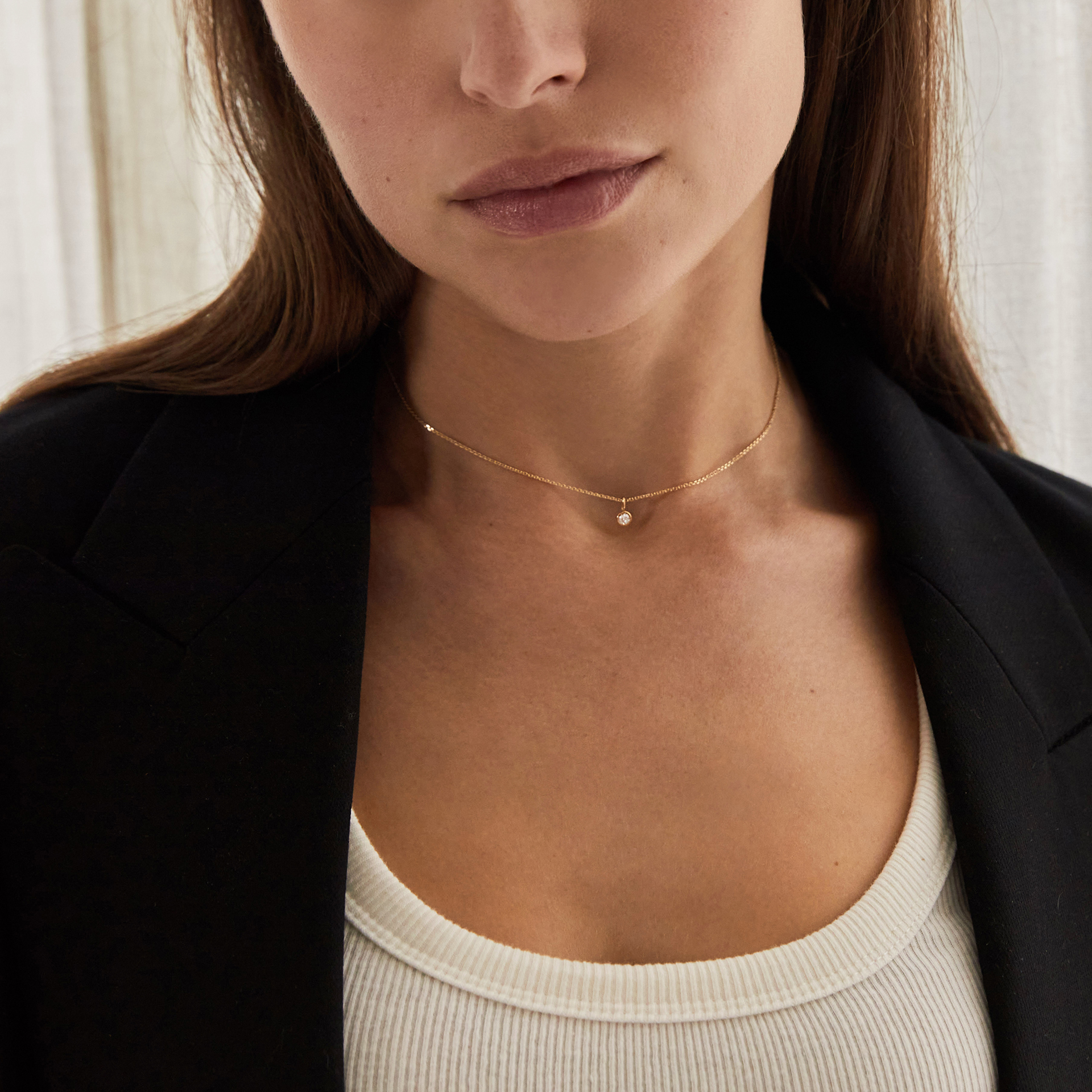 Lab-Grown Diamond Solo Necklace Add-On | idyl