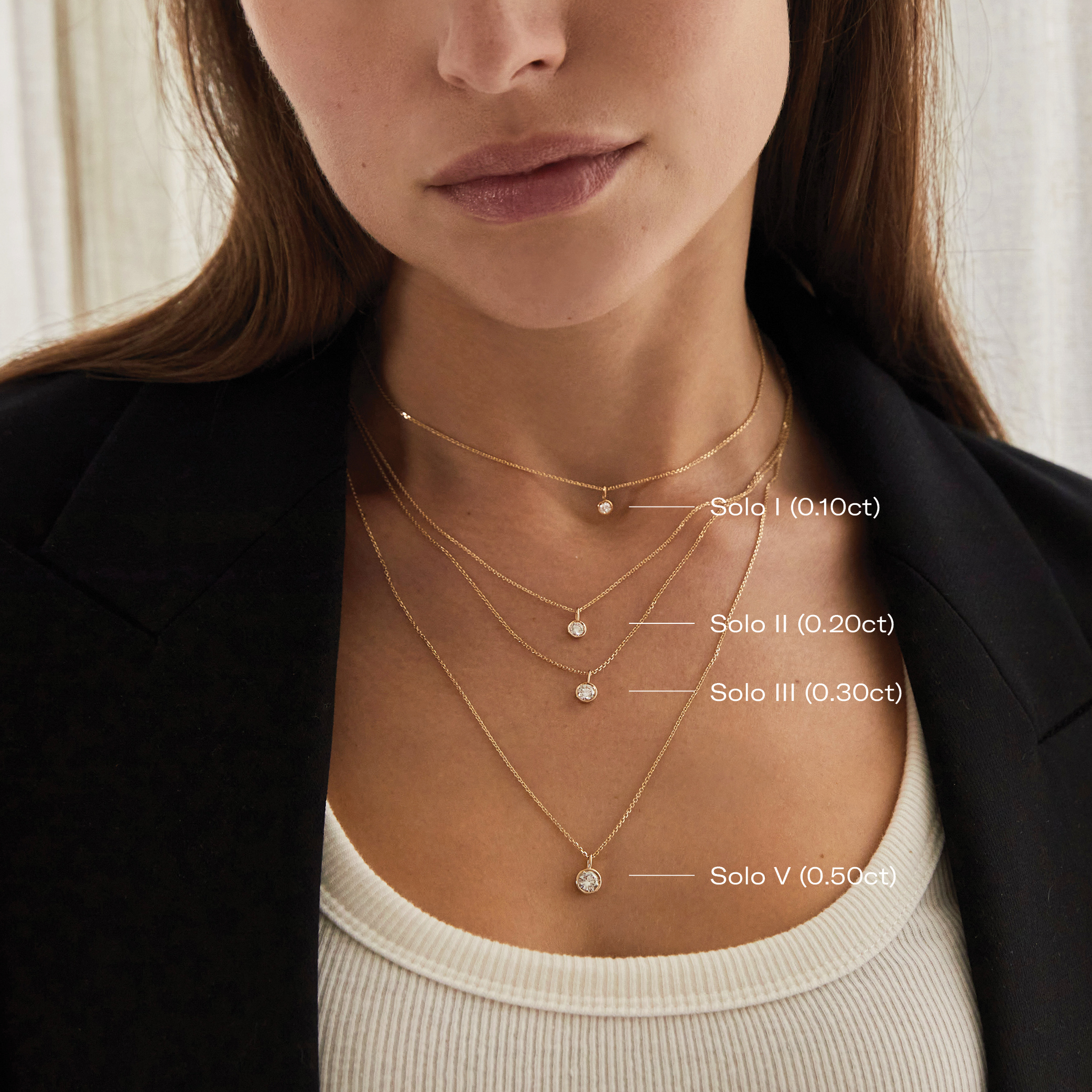 Lab-Grown Diamond Solo Necklace Add-On | idyl