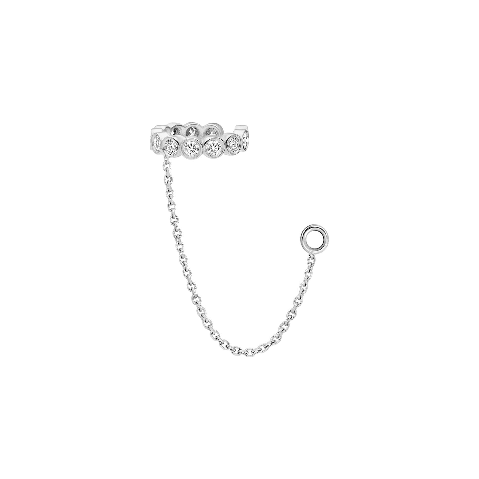 Ear cuff with chain*sterling silver 925*KLA KLN 001 - 02015