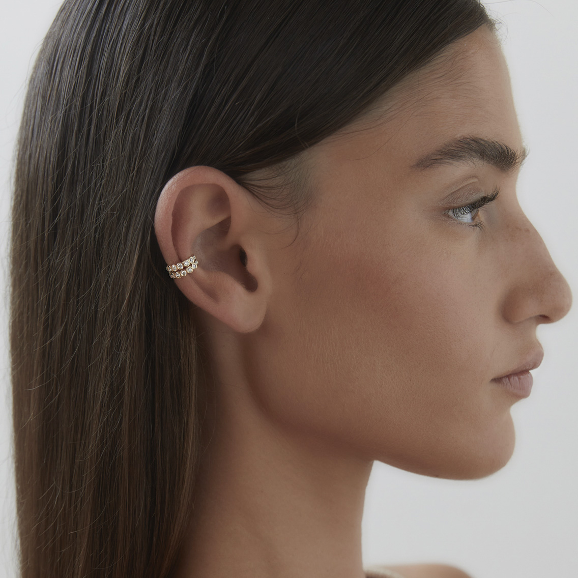 Half Moon Lab-Grown Diamond Ear Cuff | VRAI