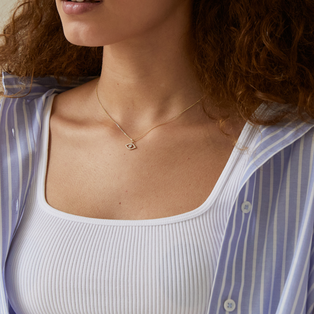 Laila, Diamond Necklace Add-On, Fine Jewelry | idyl