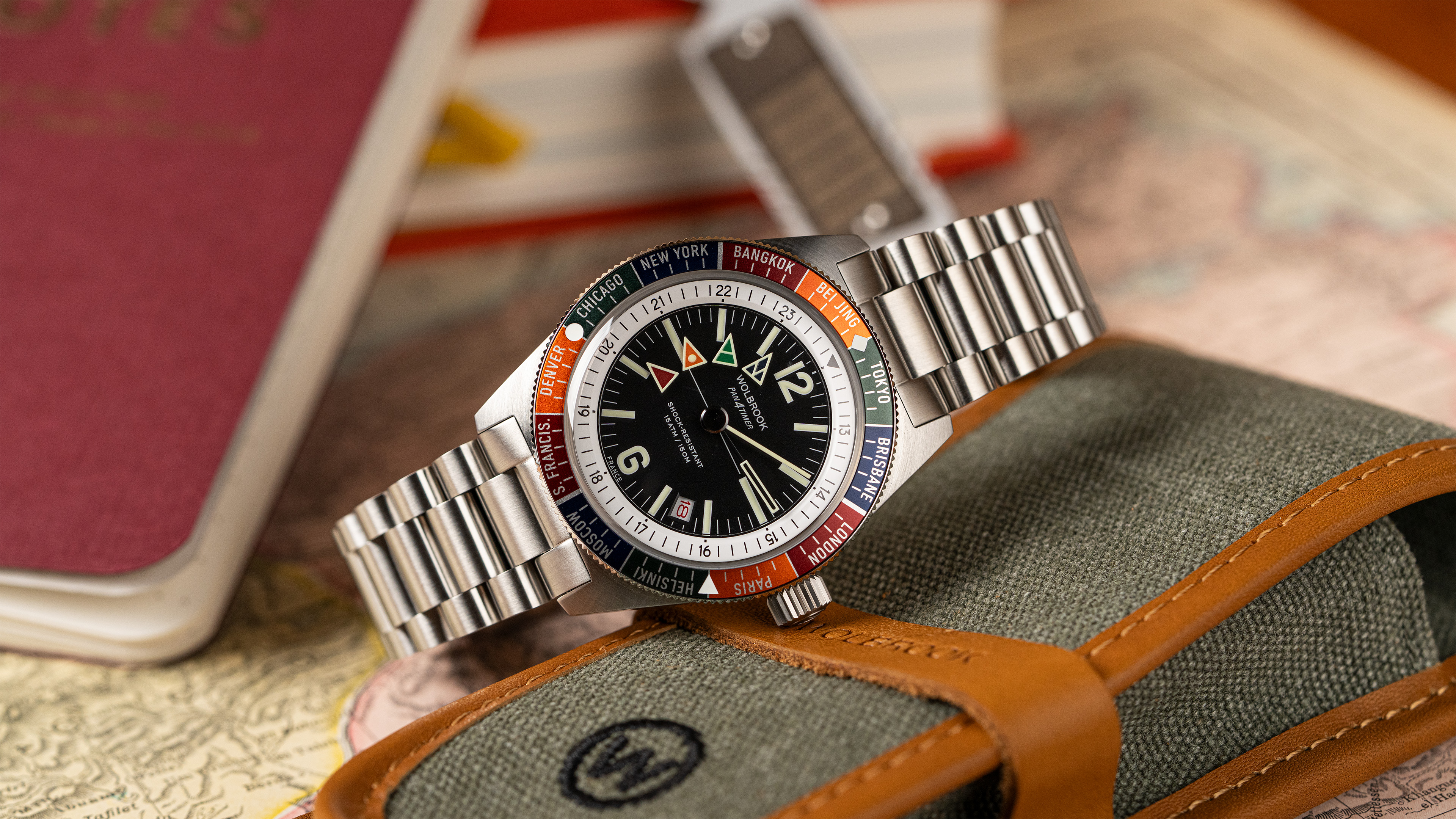 Wolbrook Pan4Timer Automatic Watch – Windup Watch Shop