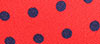 Westport Black Italian Silk Dot Tie, Big & Tall - Red/Navy