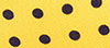 Westport Black Italian Silk Dot Tie, Big & Tall - Yellow/Navy